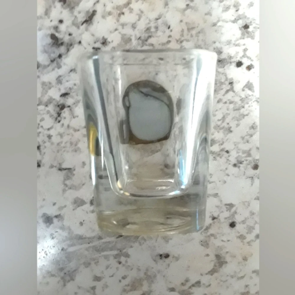 NFL New York Giants Helmet Clear Glass Shot Glass Officially Licensed